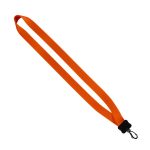 3/4" Smooth Nylon Lanyard with Plastic Clamshell & Swivel Snap Hook - 6