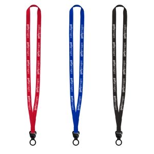 Evolution12 - 1/2" Polyester Welded Lanyard with Trapezoid and Plastic O-Ring