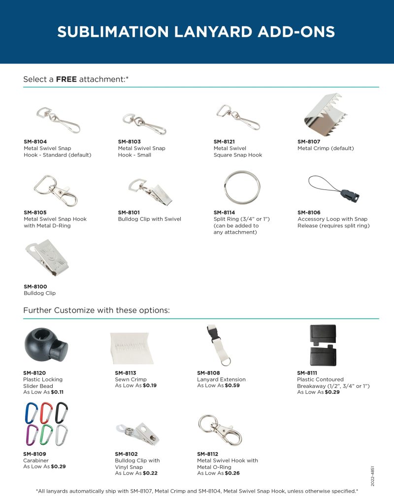 Full Color 3/4'' Lanyard w/ Hook - 4