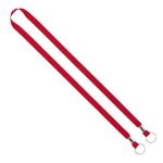 IMPORT Rush 1/2" Polyester 2-Ended Lanyard with Dual Silver Metal Crimp & Split-Ring - 5