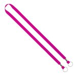 IMPORT Rush 1/2" Polyester 2-Ended Lanyard with Dual Silver Metal Crimp & Split-Ring - 9