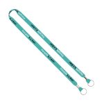 IMPORT Rush 5/8" Dye-Sublimated Lanyard with Dual Silver Crimps & Dual Silver Metal Split-Rings - 2