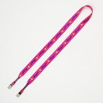 "JULIET" 3/4" Dual Attachment Soft & Smooth Sublimation Lanyard - 1
