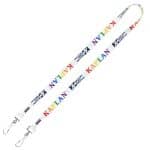 "ROMEO" 5/8" Dual Attachment Soft & Smooth Sublimation Lanyard - 3