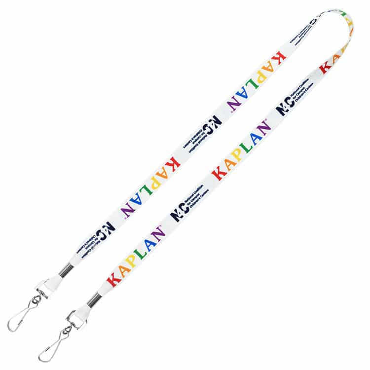 "ROMEO" 5/8" Dual Attachment Soft & Smooth Sublimation Lanyard - 3