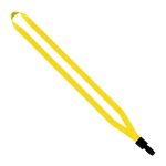 1/2" Polyester Lanyard with Non-Swivel Plastic Hook - 1