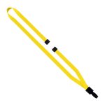 1/2" Polyester Lanyard with Non-Swivel Plastic Hook - 2