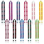 3/4" Cotton Double Lobster Clip Lanyard