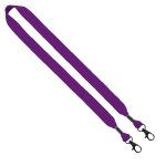 3/4" Cotton Double Lobster Clip Lanyard - 5