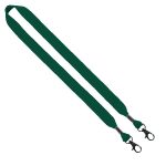 3/4" Cotton Double Lobster Clip Lanyard - 8