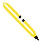 3/4" Polyester Lanyard with Non-Swivel Plastic Hook - 6