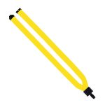 3/4" Polyester Lanyard with Non-Swivel Plastic Hook - 9