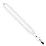 1" Cotton Lanyard with Metal Crimp & Metal Bulldog Clip - 3
