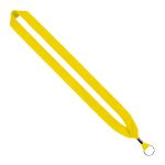1" Cotton Lanyard with Metal Crimp & Metal Split-Ring - 2