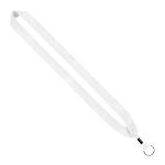 1" Cotton Lanyard with Metal Crimp & Metal Split-Ring - 3