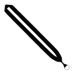 1" Cotton Lanyard with Metal Crimp & Metal Split-Ring - 8