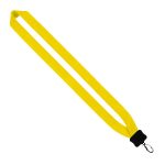 1" Cotton Lanyard with Plastic Clamshell & Swivel Snap Hook - 1