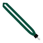 1" Cotton Lanyard with Plastic Clamshell & Swivel Snap Hook - 8