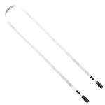 1/2" Cotton Double Bulldog Clip Lanyard - 2