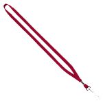 1/2" Cotton Lanyard with Metal Crimp & Swivel Snap Hook - 3
