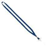 1/2" Cotton Lanyard with Metal Crimp & Swivel Snap Hook - 4