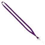 1/2" Cotton Lanyard with Metal Crimp & Swivel Snap Hook - 5