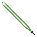 1/2" Cotton Lanyard with Plastic Clamshell & Bulldog Clip - 7