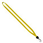 1/2" Cotton Lanyard with Plastic Clamshell & Swivel Snap Hook - 1