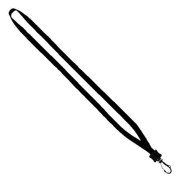 12-Cotton-Lanyard-with-Plastic-Clamshell-Swivel-Snap-Hook-LC12P-PB1 1/2" Cotton Lanyard with Plastic Clamshell & Swivel Snap Hook