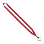 1/2" Polyester Lanyard with Metal Crimp & Split-Ring - 2