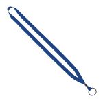 1/2" Polyester Lanyard with Metal Crimp & Split-Ring - 5