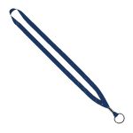 1/2" Polyester Lanyard with Metal Crimp & Split-Ring - 7