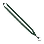 1/2" Polyester Lanyard with Metal Crimp & Split-Ring - 9