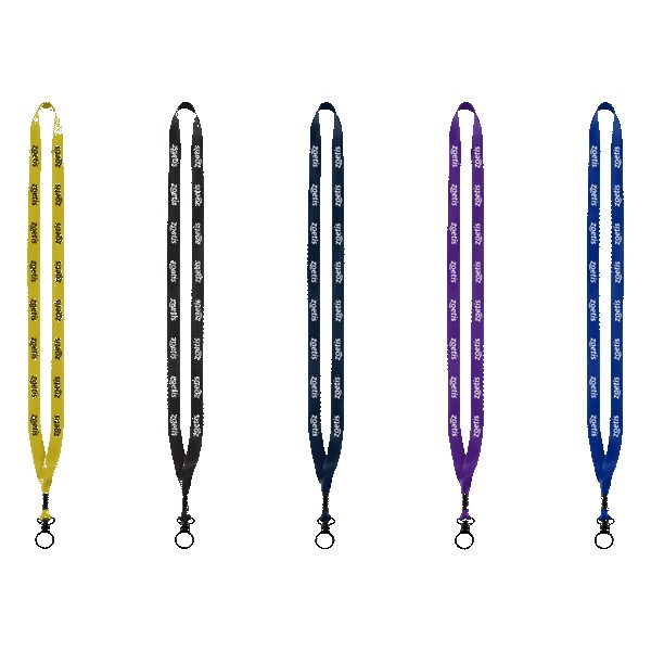 12-Polyester-Lanyard-with-Plastic-O-Ring-LP12P 1/2" Polyester Lanyard with Plastic O-Ring