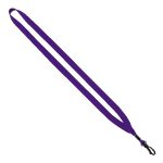 1/2" Polyester Lanyard with Plastic Swivel Snap Hook - 6