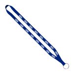 1/2" Polyester Lanyard with Sewn Metal Split-Ring - 9
