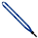 1/2" Smooth Nylon Lanyard with Plastic Clamshell & Bulldog Clip - 8