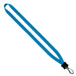 1/2" Smooth Nylon Lanyard with Plastic Clamshell & Swivel Snap Hook - 6
