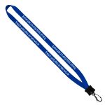 1/2" Smooth Nylon Lanyard with Plastic Clamshell & Swivel Snap Hook - 8