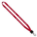 1/2" Smooth Nylon Lanyard with Plastic Clamshell & Swivel Snap Hook - 9