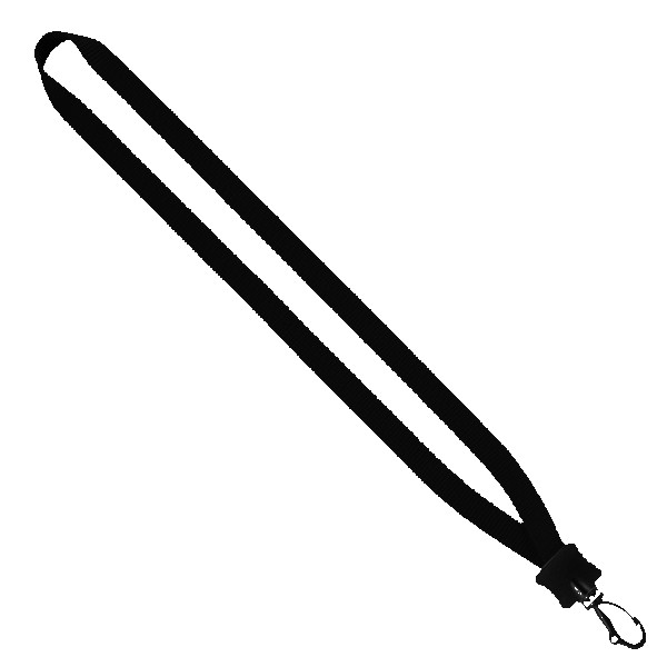12-Smooth-Nylon-Lanyard-with-Plastic-Clamshell-Swivel-Snap-Hook-LNL12P-PB1 1/2" Smooth Nylon Lanyard with Plastic Clamshell & Swivel Snap Hook