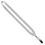 3/4" Cotton Lanyard with Metal Crimp & Bulldog Clip - 2