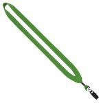 3/4" Cotton Lanyard with Metal Crimp & Bulldog Clip - 4