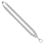 3/4" Cotton Lanyard with Metal Crimp & Split-Ring - 1