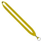 3/4" Cotton Lanyard with Metal Crimp & Split-Ring - 2