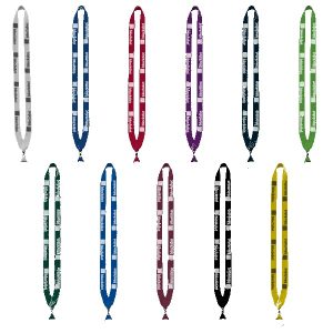 3/4" Cotton Lanyard with Metal Crimp & Split-Ring