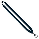 3/4" Cotton Lanyard with Metal Crimp & Split-Ring - 6