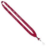 3/4" Cotton Lanyard with Metal Crimp & Split-Ring - 8