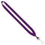 3/4" Cotton Lanyard with Metal Crimp & Split-Ring - 9