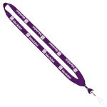 3/4" Cotton Lanyard with Metal Crimp & Swivel Snap Hook - 8